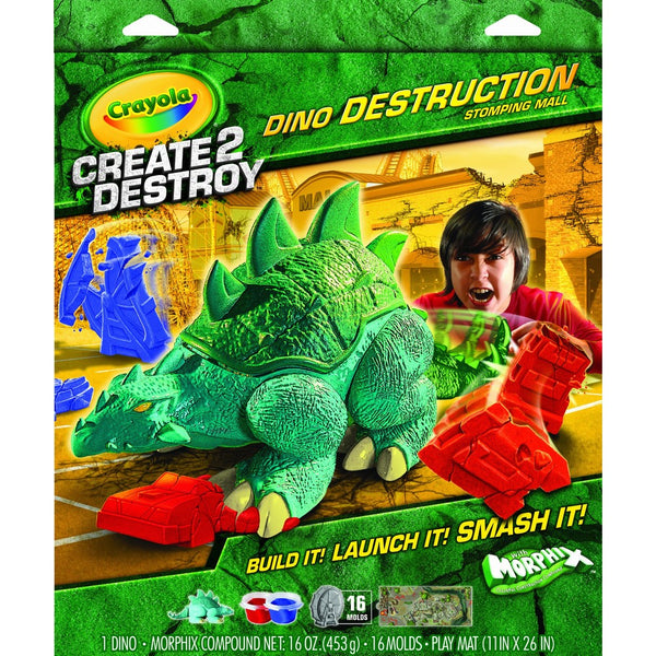 Crayola Create 2 Destroy Dino Destruction Stomping Mall