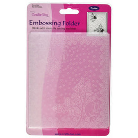 Crafts-Too Embossing Folder 5"X6"-Snow Bird