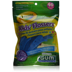 GUM Crayola Kids' Flossers 40 Each (Pack of 3)
