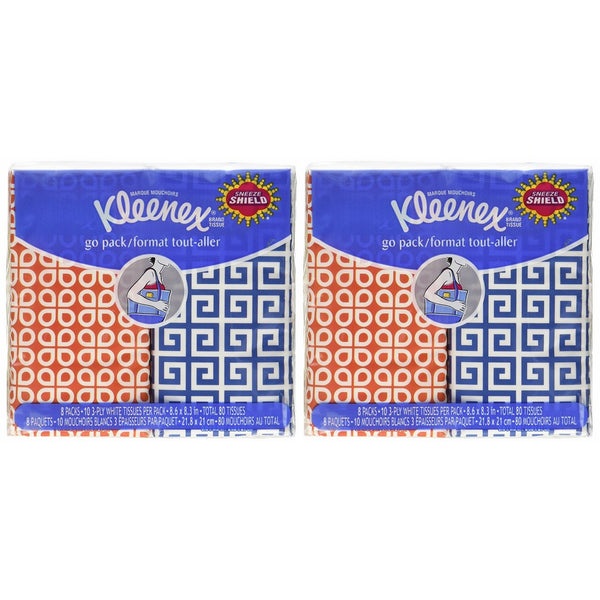 Kleenex 3-Ply Pocket Packs Facial Tissues (16 packs of 10 tissues)