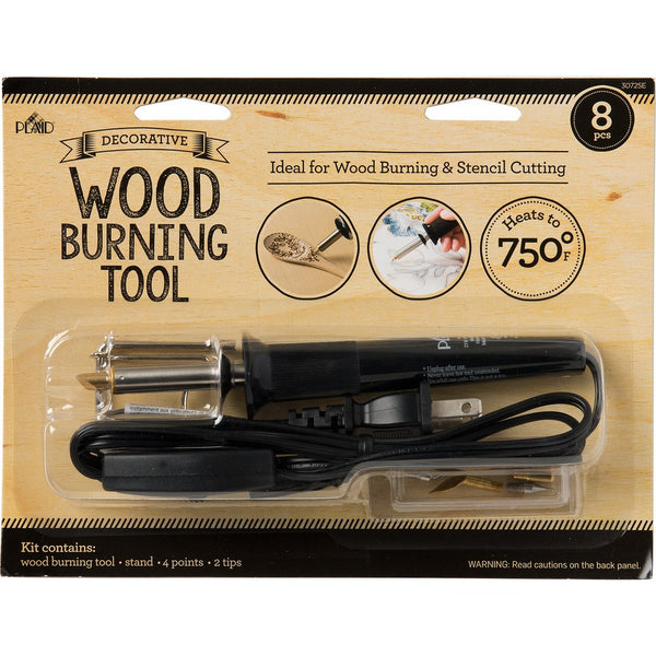 Plaid wood burning and stencil cutting tool, 30725E