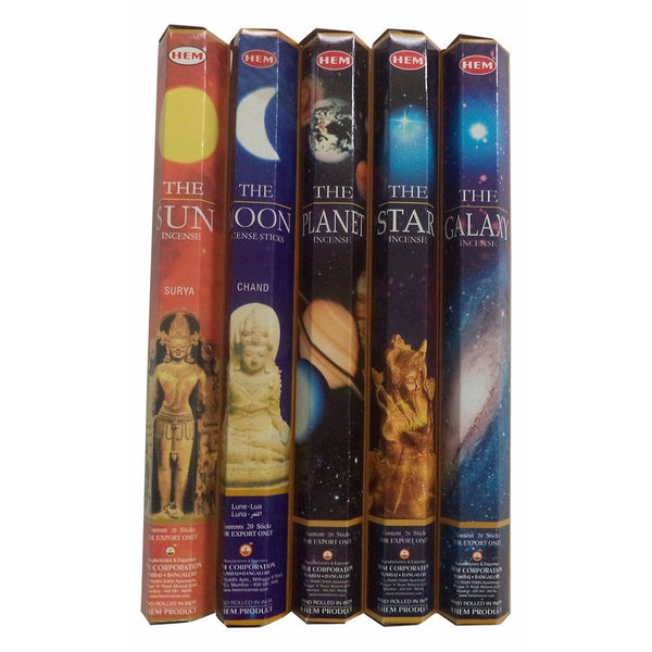 Hem Celestial Incense Variety Sun Moon Star Planet Galaxy, 100 Stick