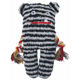Patchwork Pet 01238 Lenny Greybar 13-Inch Plush Dog Toy Black & White Medium
