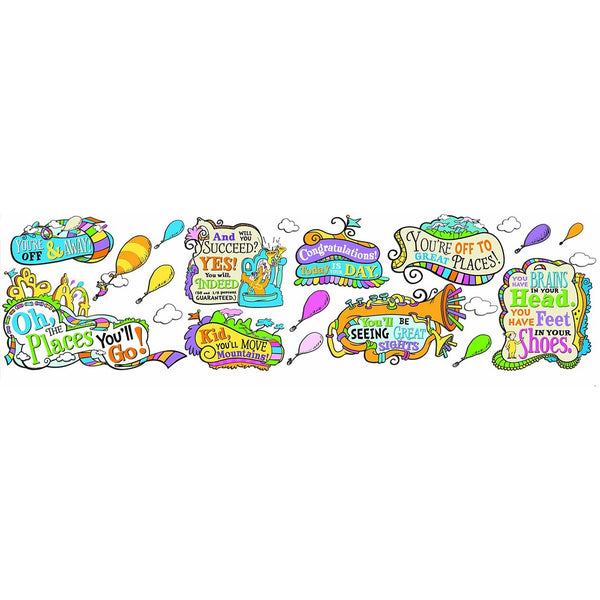 Paper Magic Eureka Dr. Seuss Oh The Places You'll Go Bulletin Board Sets
