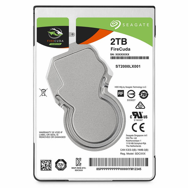 Seagate 2TB FireCuda Gaming SSHD SATA 6Gb/s 64MB Cache 2.5-Inch Hard Drive (ST2000LX001)