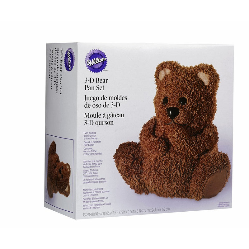 Wilton Teddy Bear 3D Cake Pan Set, 2-Piece