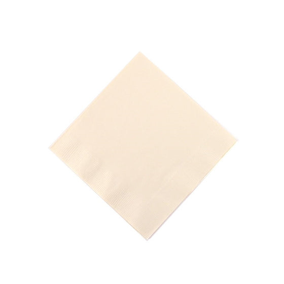 Amscan Luncheon Size Napkins, Vanilla Creme, 50-Pack