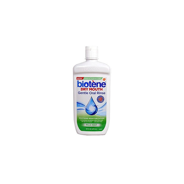 Biotene Moisturizing Oral Rinse, Mild Mint 16 Ounce (Packaging may vary)