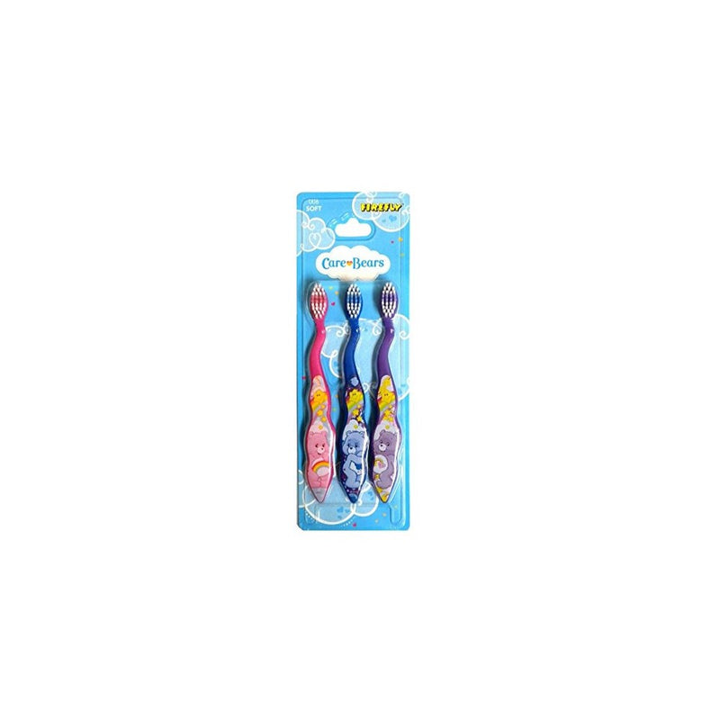 Care Bears Childrens Soft Bristle Toothbrushes, 3 Pack