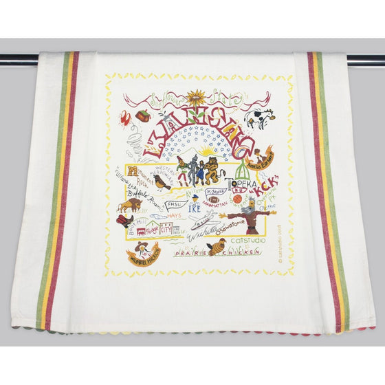 Catstudio Kansas Dish Towel - Original Geography Collection Décor 024D(CS)