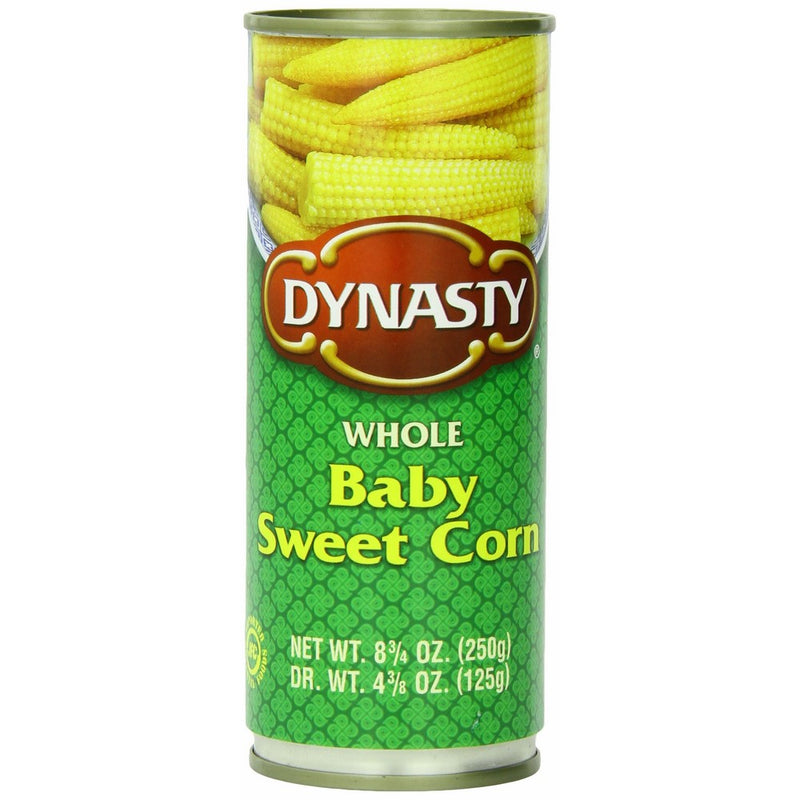 Dynasty Baby Sweet Corn Whole, 8.75-Ounce (Pack of 12)
