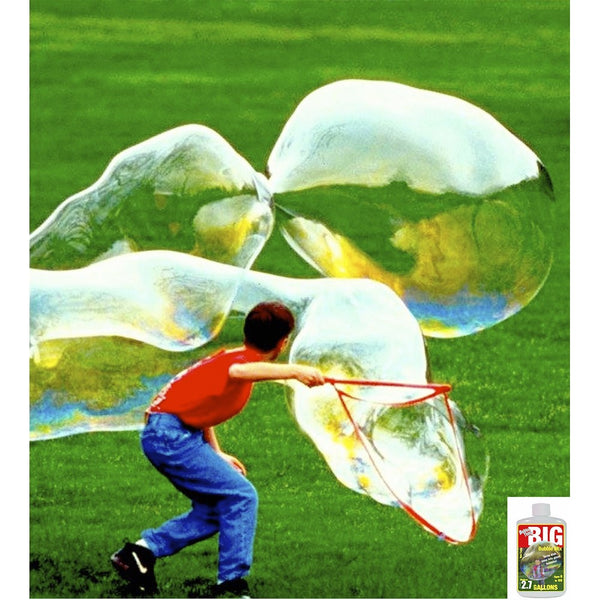 Bubble Thing BIG BUBBLES Wand and Mix - MAKES 2.7 GALLONS! - Bubbles Biggest, Costs Least!