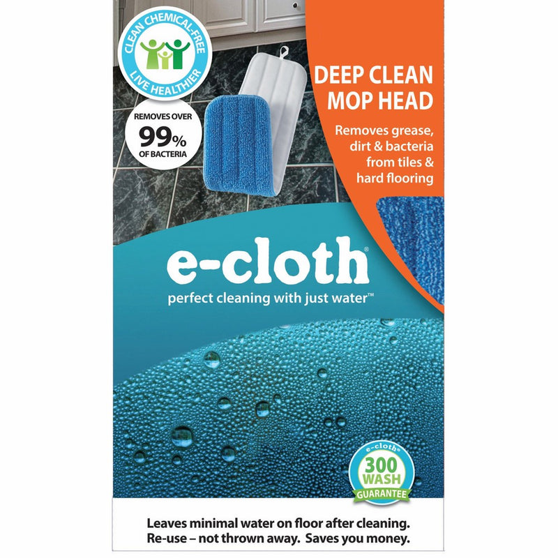 E-Cloth Deep Clean Mop Head, Perfect Chemical Free Cleaning With Just Water, 99% Antibacterial