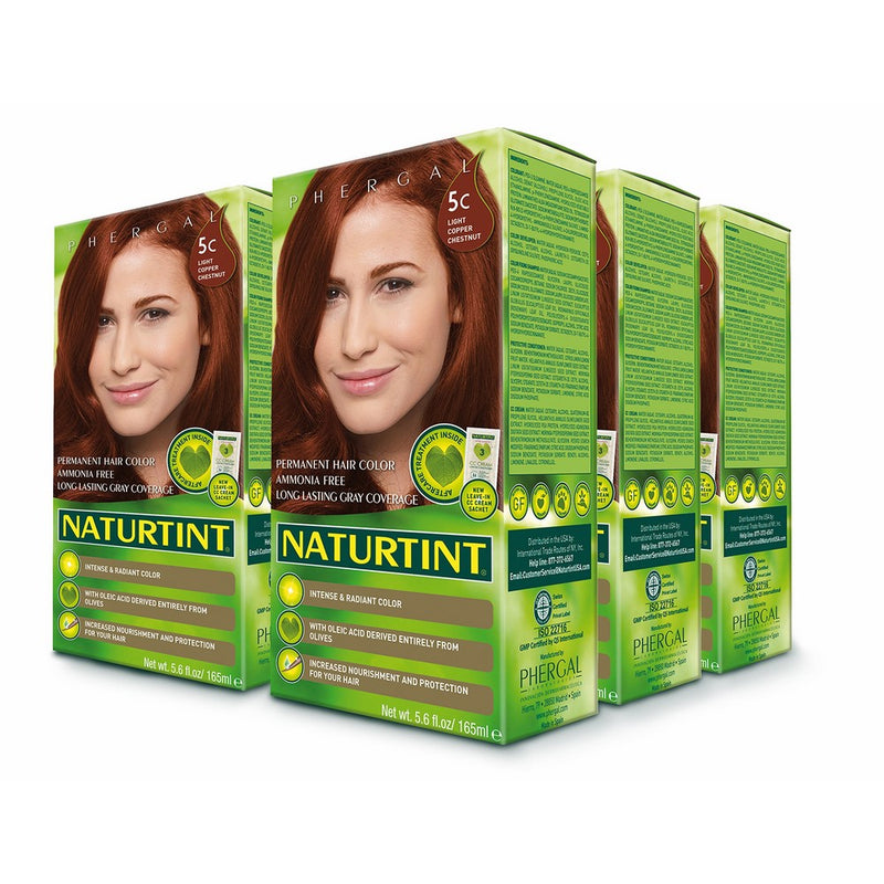 Naturtint Permanent Hair Color - 5C Light Copper Chestnut, 5.28 fl oz (6-pack)