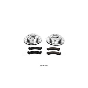 Power Stop K2071 Front Z23 Evolution Brake Kit with Drilled/Slotted Rotors and Ceramic Brake Pads