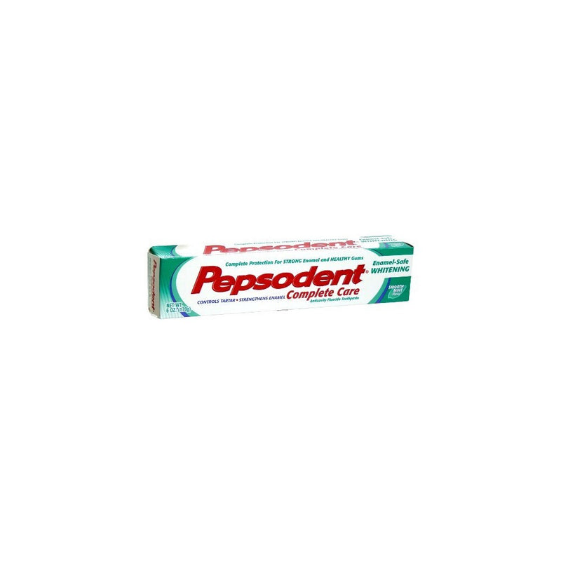 Pepsodent Complete Care Anti-Cavity Fluoride Toothpaste, Whitening with Baking Soda 6 oz (Pack of 12)