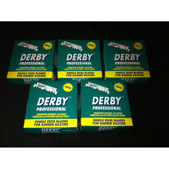 500 "Derby Professional" Single Edge Razor Blades for straight razor