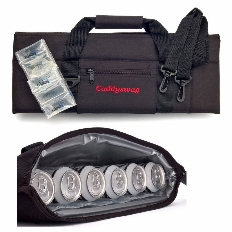 Caddyswag Par 6 Pack Golf Bag Cooler With Flexible Reusable Freezer Gel Pack
