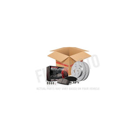 Power Stop K5550 Front Z23 Evolution Brake Kit with Drilled/Slotted Rotors and Ceramic Brake Pads