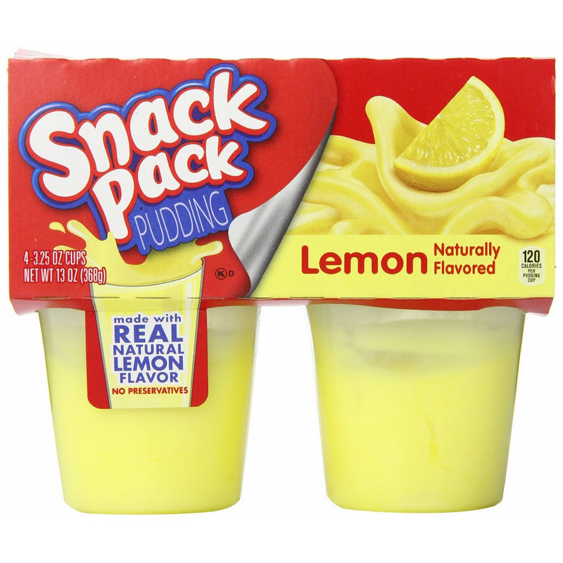 Snack Pack Pudding, Lemon, 13 Ounce (Pack of 12)