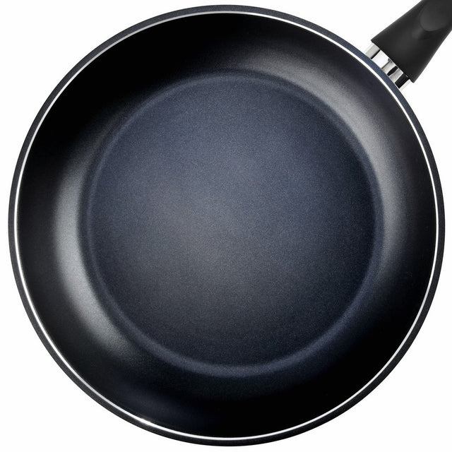TeChef - Color Pan 12" Frying Pan, Coated with DuPont Teflon Select - Colour Collection/Non-Stick Coating (PFOA Free)/(Pure Black)