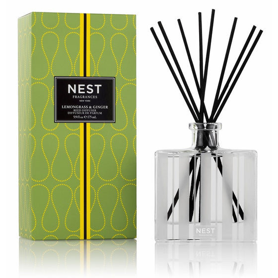 NEST Fragrances Reed Diffuser- Lemongrass & Ginger, 5.9 fl oz