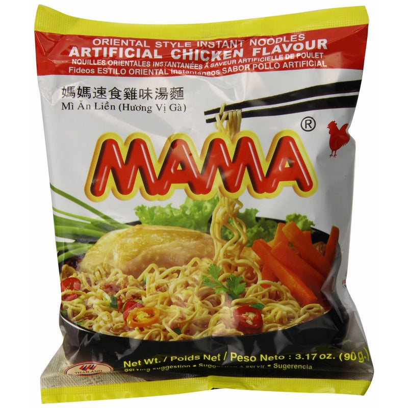 Mama Instant Noodle, Chicken Soup Flavor, 3.17 Ounce (Pack of 20)
