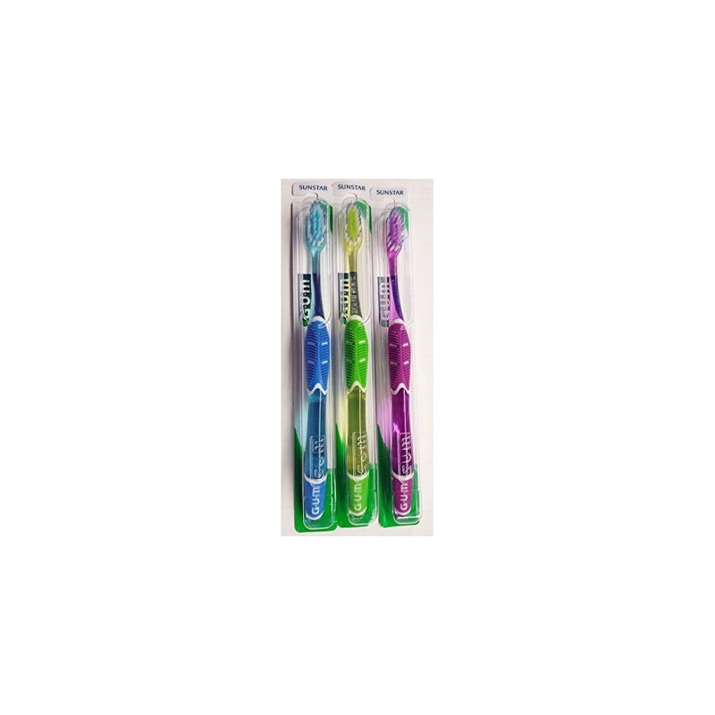 GUM Technique Deep Clean Toothbrush - 525 Soft Compact, Colors May Vary (Pack Of 3)