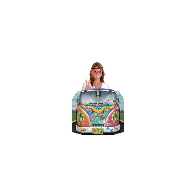 Beistle Hippie Bus Photo Property, 3-Feet 10-Inch by 25-Inch, Multicolor