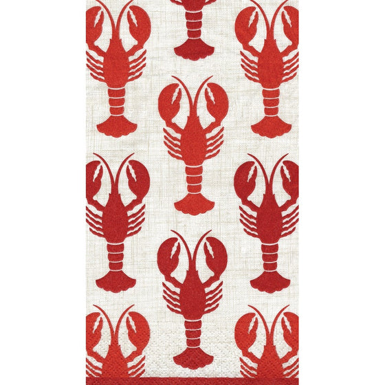 Entertaining with Caspari Lobsters Guest Towels, Pack of 15