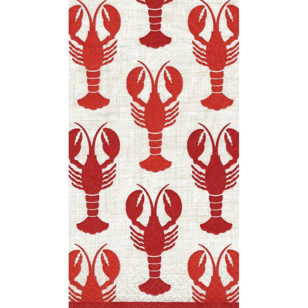 Entertaining with Caspari Lobsters Guest Towels, Pack of 15