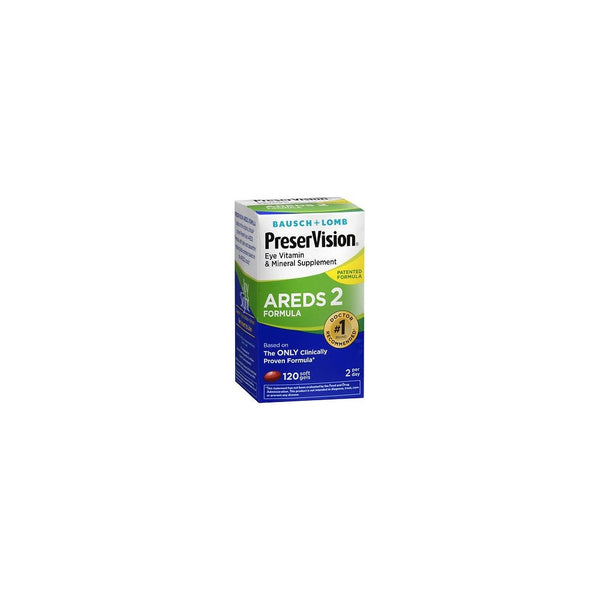 PreserVision AREDS 2 Vitamin & Mineral Supplement, Soft Gels 120 ea (Pack of 2)