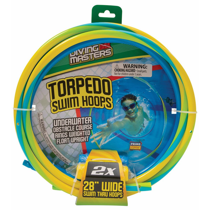 Diving Masters Torpedo Swim Hoops Set, 2-Pack