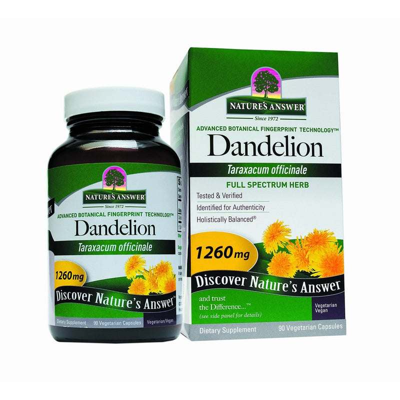 Nature's Answer Dandelion Root Vegetarian Capsules, 90-Count