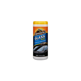 Armor All Glass Cleaner Wipe Plastic Canister- 25 Sheets, (Pack of 6)