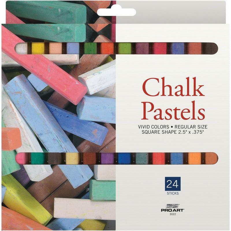 Pro Art Chalk Pastel Set, 24 Color