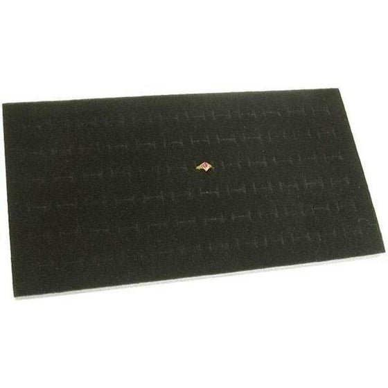 72 Slot Black Jewelry Travel Ring Insert Display Pad