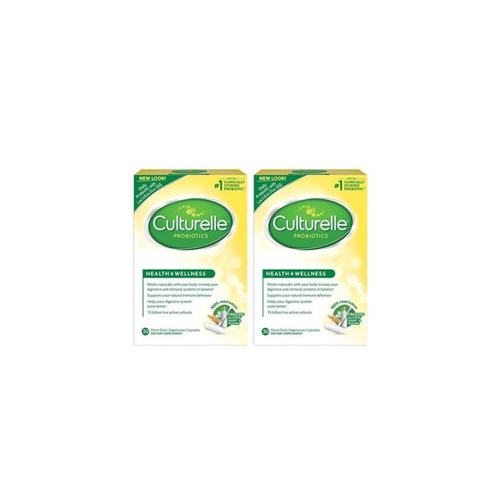 Culturelle Health & Wellness Probiotic Vegetarian Capsules 30 ea (Pack of 2)