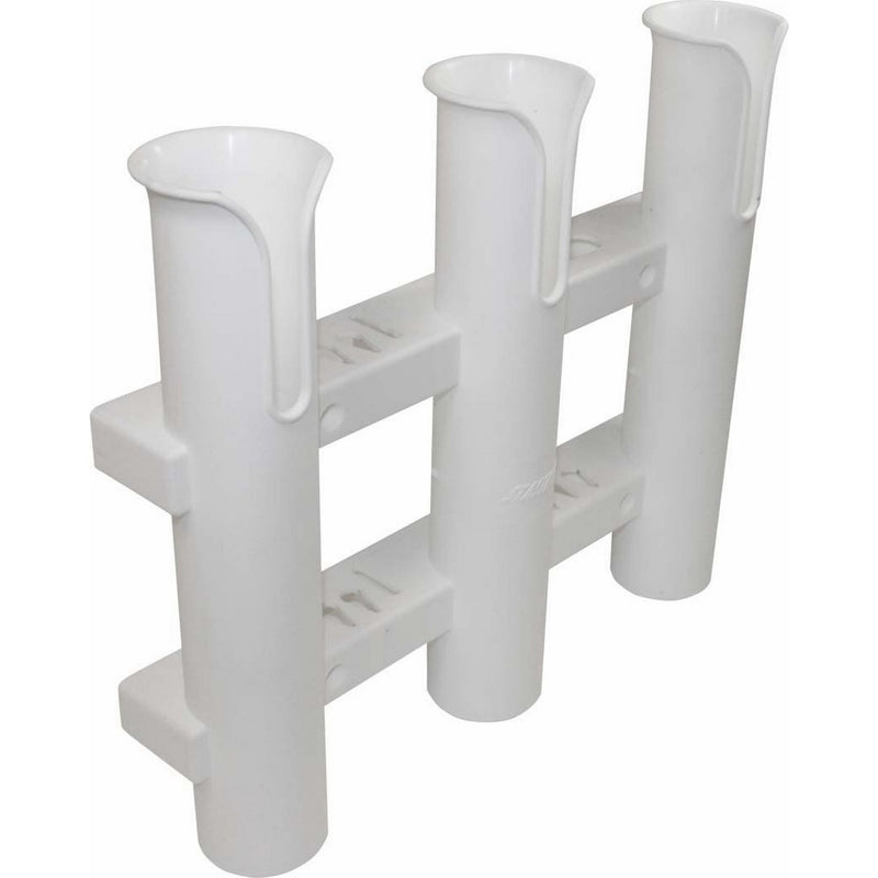 SeaSense Single Piece 3 Rack Rod Holder, White