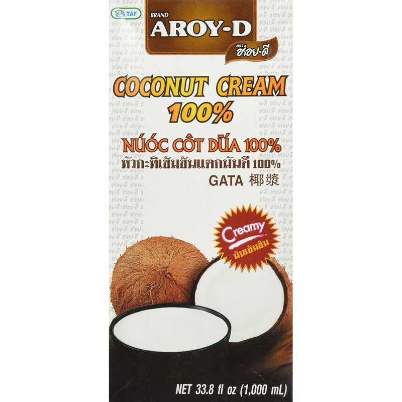 AROY-D 100% Pure Coconut Cream, 33.8 fl oz
