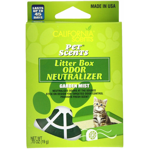 California Scents Pet Scents Litter Box Odor Neutralizer 6-Unit Tray, Garden Mist, 0.7 Ounce