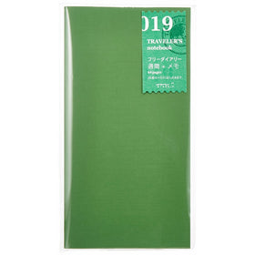 1 X Midori Traveler's Notebook (Refill 019) Free Diary Weekly and Memo (28 Weeks)