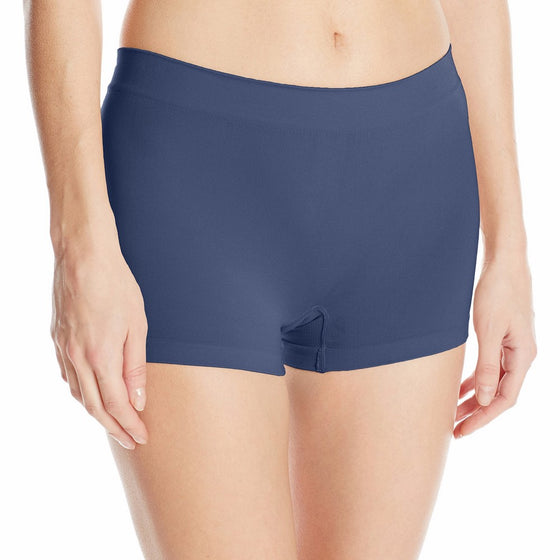 Maidenform Pure Genius Seamless Tailored Boyshort - XL/8 - Navy