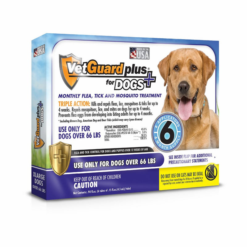 VetGuard Plus Flea & Tick Treatment for Dogs - Flea and Tick Prevention for Dogs