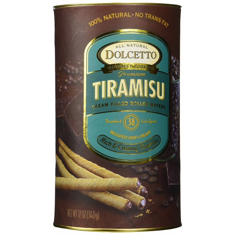 Dolcetto Cream Filled Rolled Wafers Tiramisu -- 12 oz