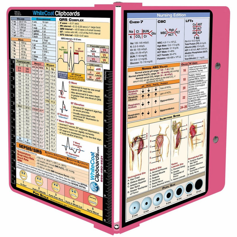 WhiteCoat Clipboard- Pink - Nursing Edition