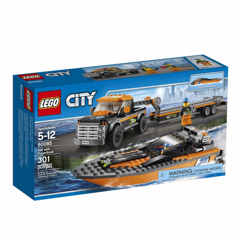 LEGO City Great Vehicles 4x4 with Powerboat