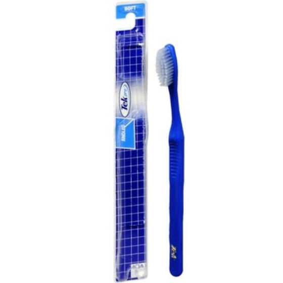 Tek Pro Toothbrush Compact Head Soft Angled, Color May Vary 1 Each