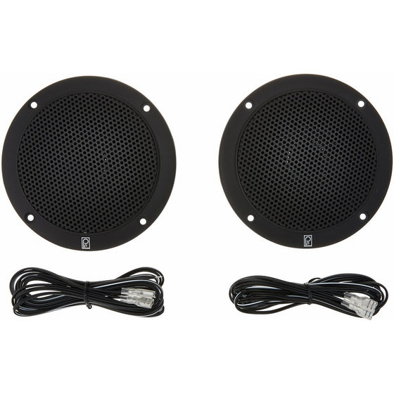 Poly-Planar MA-4054-B 4" 2-Way Coaxial Black 40W,