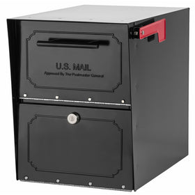 Architectural Mailboxes 6200B-10 Oasis Classic Locking Post Mount Parcel Mailbox with High Security Reinforced Lock